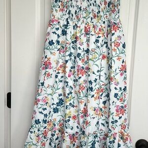 THML Floral Maxi Skirt with Multicolor Blooms